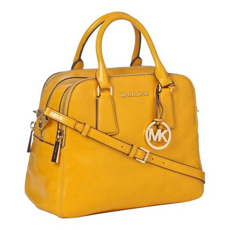 michael kors purse yellow canvas blue and white|Michael Kors purses clearance yellow.